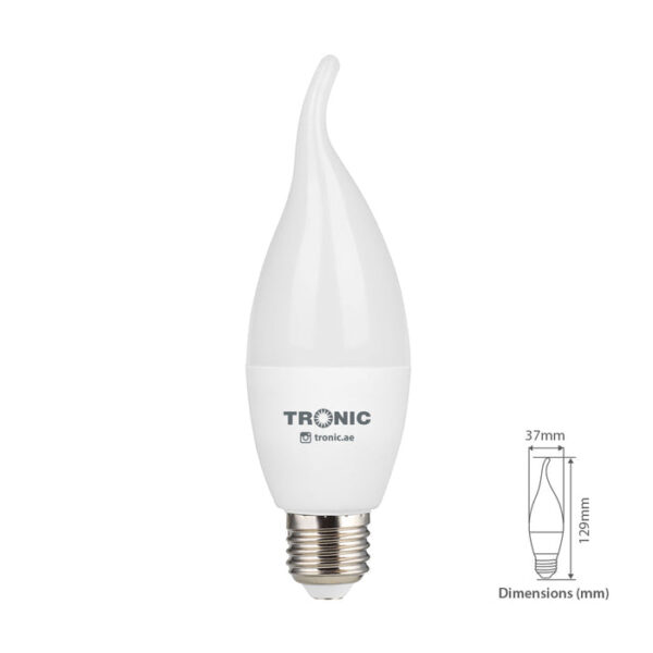Tronic 4 Watts Flame Candle Tail Led E27 (Screw) Bulb