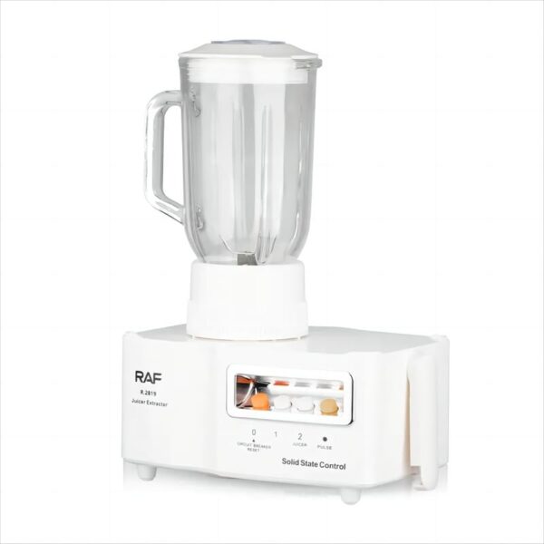 Raf Food Processor 4In1 400W 1.5L Multifunctional Plastic Jar Juicer, Blender, Chopper, Grinder With Full Copper Motor, Low Noise, Smooth Operation R.2819