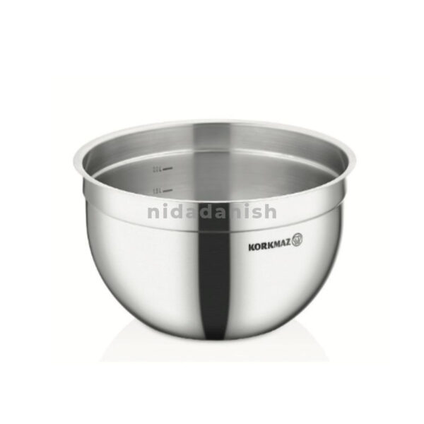 Korkmaz Proline Gastro Mixing Bowl 20X13 (Satin) A2776