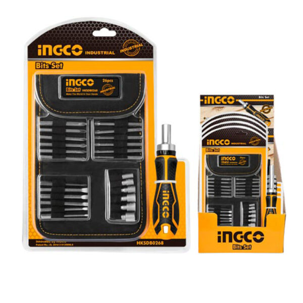 Ingco Screwdriver Bit Set 65Mm 26Pcs Hksdb0268