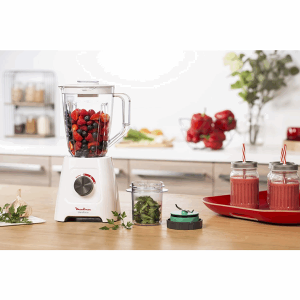 Moulinex Blendforce 2 Blender 1.5L With Grinder &Amp; Mill 600W Lm423127