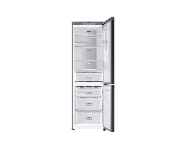 Samsung Refrigerator Glam 339L With Digital Inverter, Flat Design, Bottom Freezer, Bespoke, Metal Cooling, Led Lighting, Dit White And Navy Rb33T307029