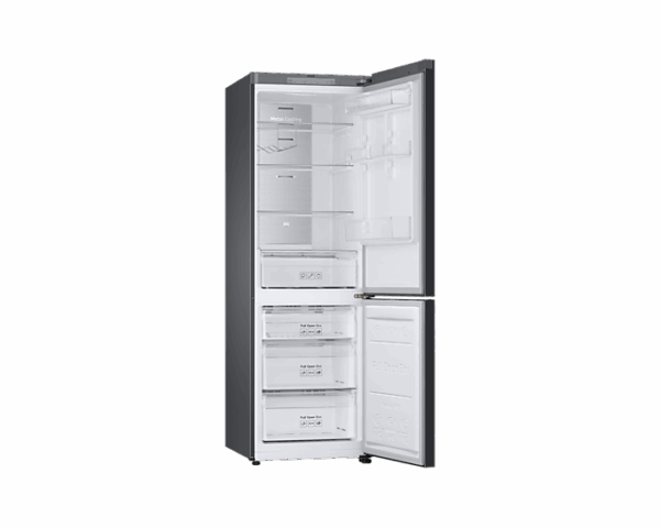 Samsung Refrigerator Glam 339L With Digital Inverter, Flat Design, Bottom Freezer, Bespoke, Metal Cooling, Led Lighting, Dit White And Navy Rb33T307029