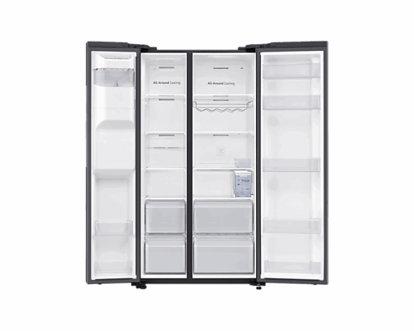 Samsung Refrigerator 635L With Sleek &Amp; Seamless Design, Side By Side, Digital Inverter, Spacemax, Non-Plumb Dispenser, Auto Ice Maker, Deodorizing Filter Black Rs64R5311B4