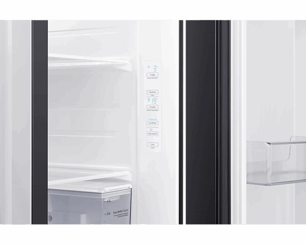 Samsung Refrigerator 635L With Sleek &Amp; Seamless Design, Side By Side, Digital Inverter, Spacemax, Non-Plumb Dispenser, Auto Ice Maker, Deodorizing Filter Black Rs64R5311B4