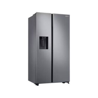 Samsung Refrigerator 617L with Sleek & Seamless Design, Side By Side.  SpaceMax, Digital Inverter, Auto Ice Maker, Non-plumb Dispenser Silver RS64R5111M9