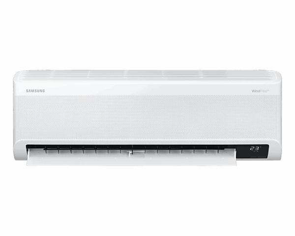 Samsung Wall Split Premium Air Conditioner 18000Btu, Inverter, Triple Protector, Windfree, Led Display With Piping Kit, Wi-Fi Ar18Bveamwk/Af
