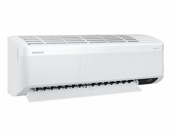 Samsung Wall Split Premium Air Conditioner 18000Btu, Inverter, Triple Protector, Windfree, Led Display With Piping Kit, Wi-Fi Ar18Bveamwk/Af