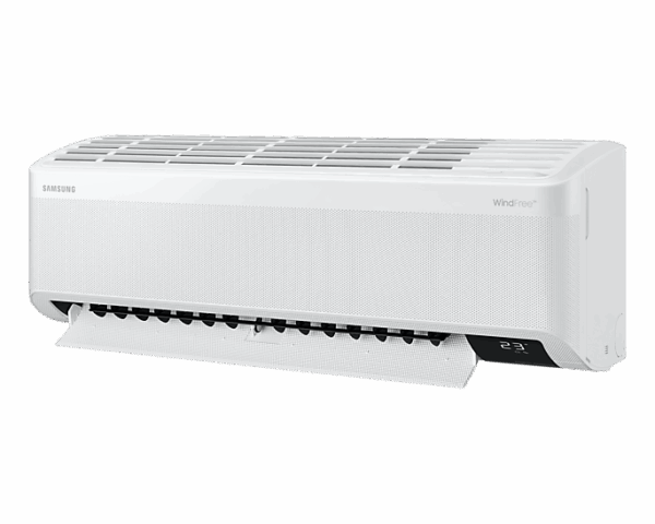 Samsung Wall Split Premium Air Conditioner 18000Btu, Inverter, Triple Protector, Windfree, Led Display With Piping Kit, Wi-Fi Ar18Bveamwk/Af