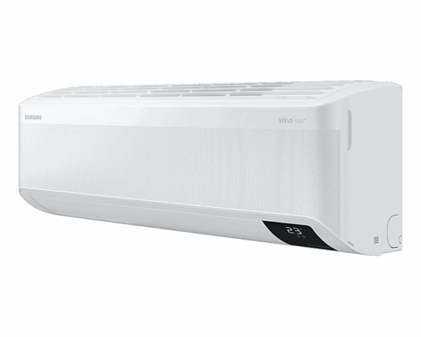 Samsung Wall Split Premium Air Conditioner 18000Btu, Inverter, Triple Protector, Windfree, Led Display With Piping Kit, Wi-Fi Ar18Bveamwk/Af