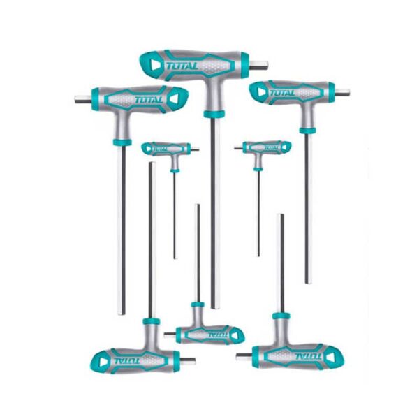 Total Hex Wrench &Amp; Allen Key Set T-Handle 8Pcs Thhw8081