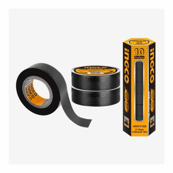 Ingco Pvc Insulating Tape Fire Resistant 9.15M Black Hpet1103