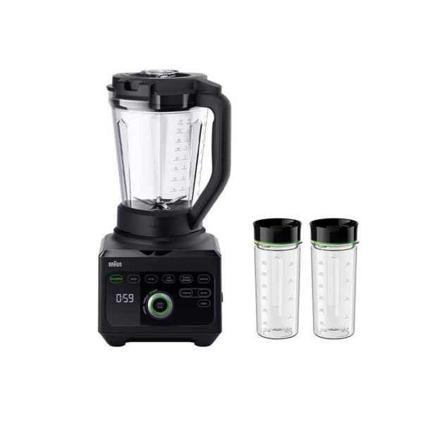 Braun Blender 2L 1600W Powerblend 9 Unique Triangular Jug, 10 Manual Speed ​​Settings Plus Pulse, Motor Jb901Ai-Jb9042Bk