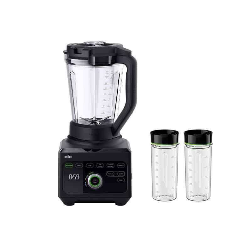 Braun Blender 2L 1600W Powerblend 9 Unique Triangular Jug, 10 Manual Speed ​​Settings Plus Pulse, Motor Jb901Ai-Jb9042Bk
