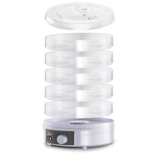 Raf Fruit Dehydrator 5 Trays 350W, Adjustable Temperature, Simple Operation R.6800