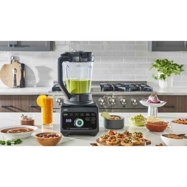 Braun Blender 2L 1600W Powerblend 9 Unique Triangular Jug, 10 Manual Speed ​​Settings Plus Pulse, Motor Jb901Ai-Jb9042Bk
