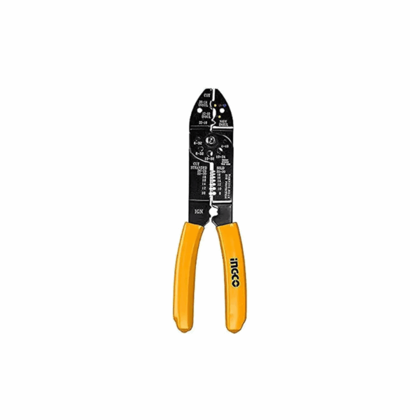 Ingco Wire Stripper 8.5&Quot;/215Mm With Sharp Edge, Push Down Wire Function Hwsp851