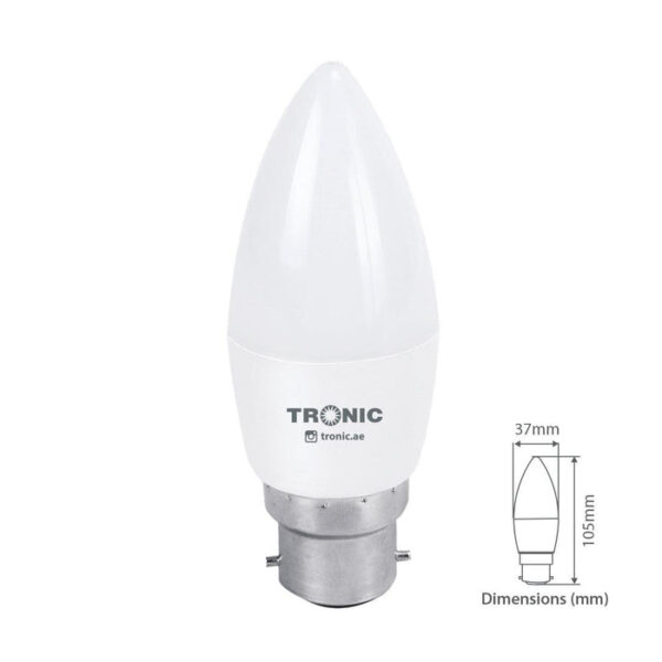 Tronic 4 Watts Candle Flame Led B22 (Pin) Bulb