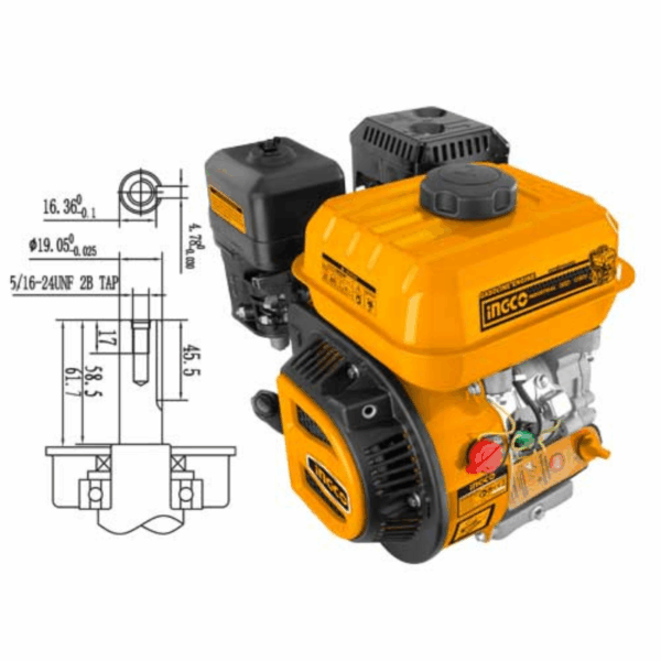 Ingco Petrol Engine 6.5Hp Gen1682