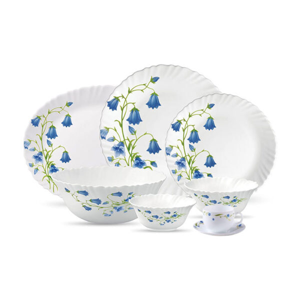 La Opala Dinner Set Blue Bells Classique 38 Pieces Lb038
