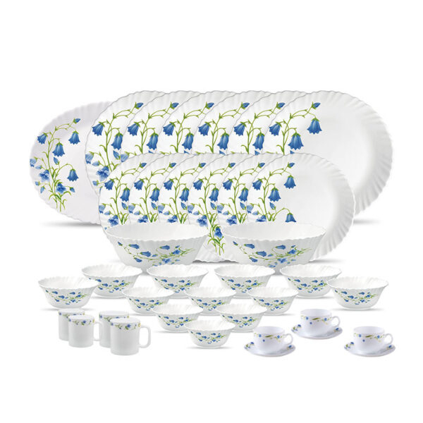 La Opala Dinner Set Blue Bells Classique 47 Pieces Lb047
