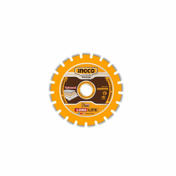 Ingco Diamond Disc For Asphalt &Amp; Concrete Cutting 355Mm(14&Quot;)X25.4Mm Dmd033551