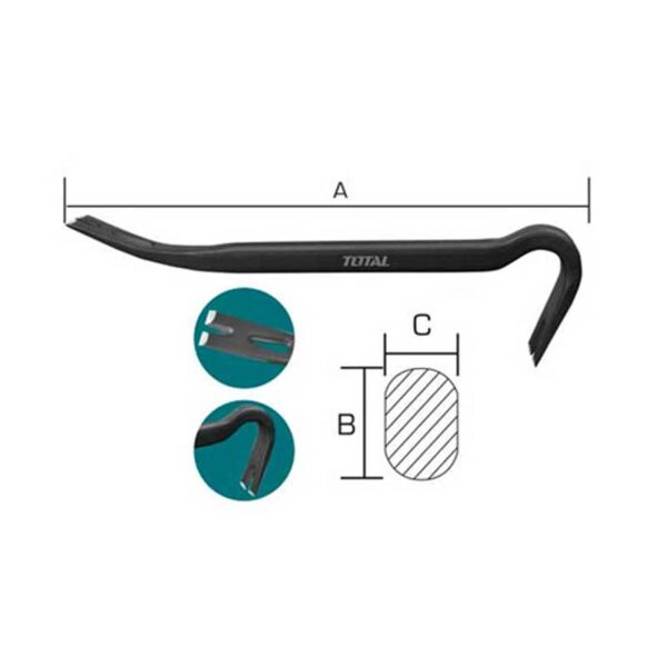 Total Claw/Wrecking Bar 36” Tht431362