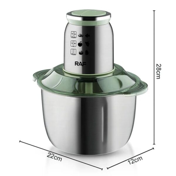 Raf Multifunction Electric Food Processor Chopper For Meat &Amp; Vegetables 5L R.7711