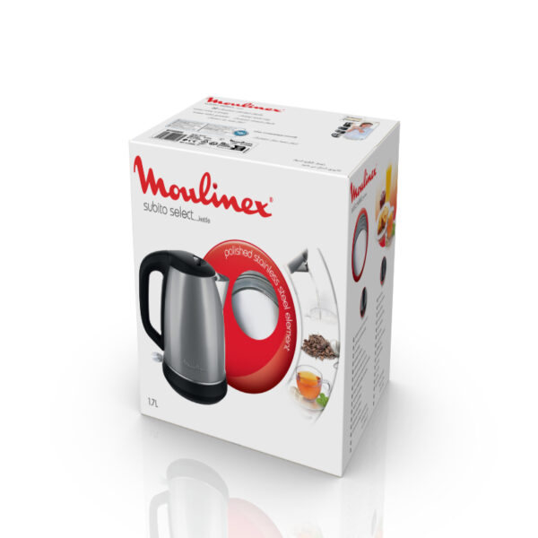 Moulinex Steel Kettle 1.7L Stainless Steel By550D27