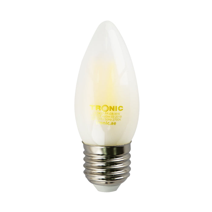 Tronic 4 Watts Frosted Candle Led E27 (Screw) Bulb