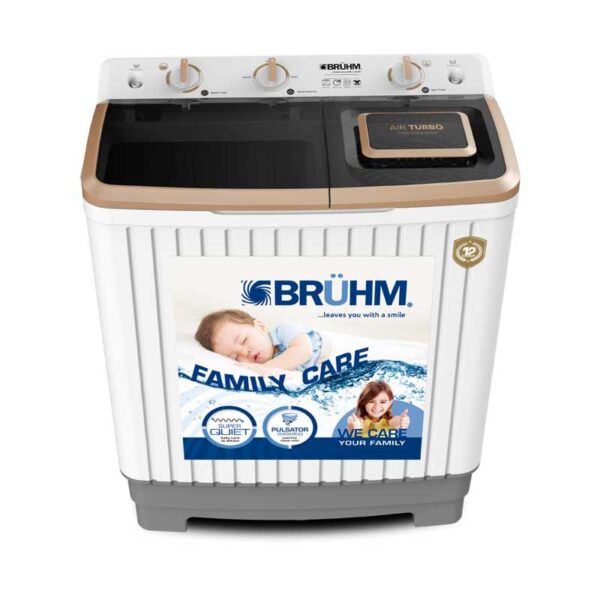 Bruhm Washing Machine 7Kg Manual Twin Tub Bwt-070H