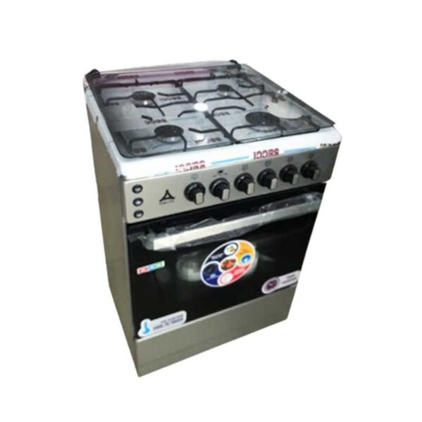Delta Free Standing Cooker 60X60 4 Gas Burner With Gas Oven &Amp; Grill Inox Dgc-6040.I