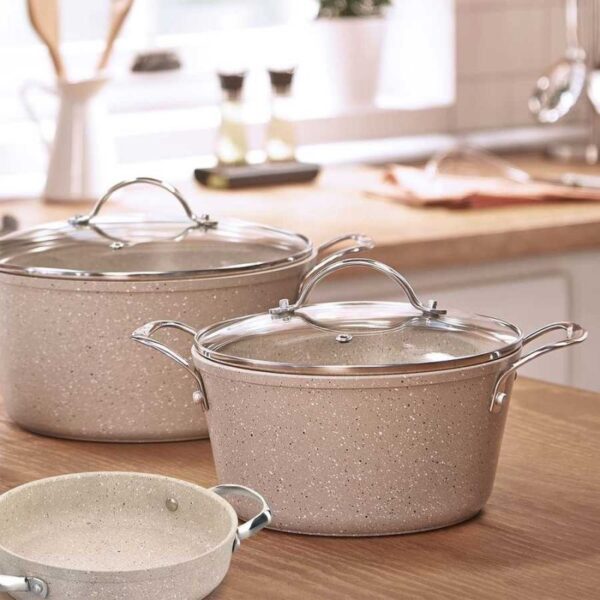Korkmaz Granita Alu Frypan With Lid 24X4.7Cm 2.0L A1855-1