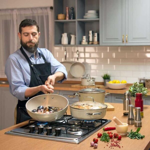 Korkmaz Granita Alu Frypan With Lid 24X4.7Cm 2.0L A1855-1
