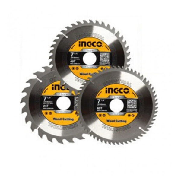 Ingco Tct Saw Blade 185Mm Pack Of 3 Tsb51852153