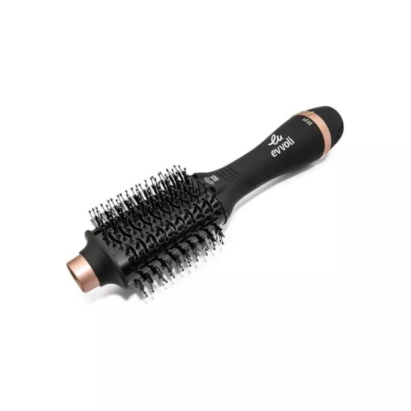 Evvoli Brush Dryer &Amp; Volumizer 3In1 1200W Powerful Dc Motor, Fast Drying Hair Dryer With 4X Ionic Feature And Cool Tip Evhc-Hb1200R