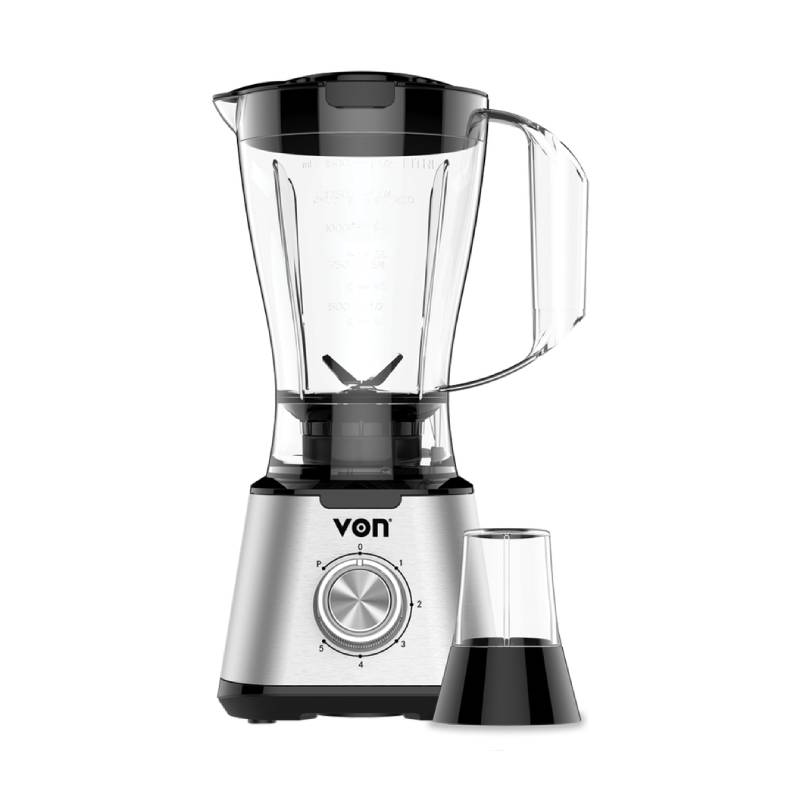 Von Blender 1.5L Plastic Jar, 600W Anti Slip Feet Vsbt06Mnx