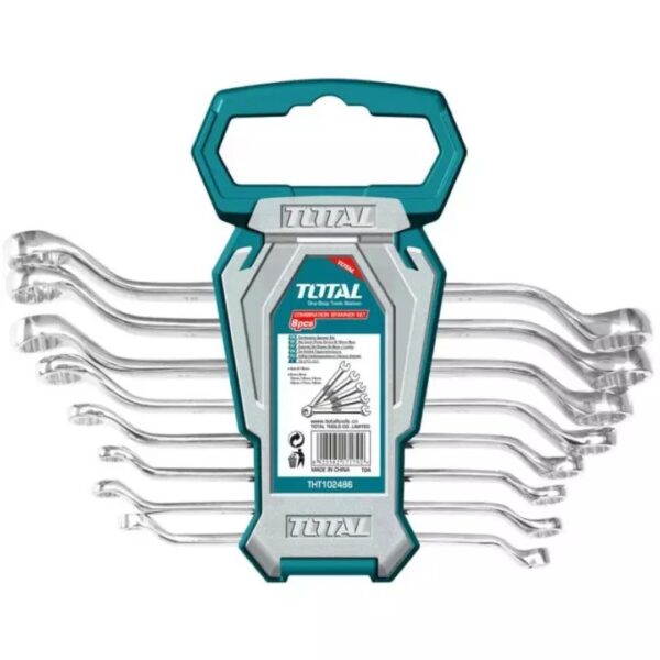 Total Offset Ring Spanner Set 8Pcs Tht102486