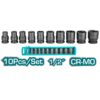 Total DR Impact Socket Set 10pcs ½” THISTD12101