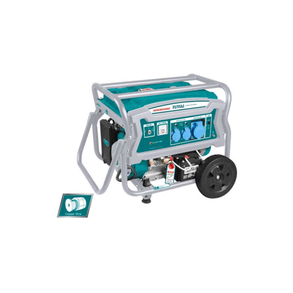 Total Petrol Generator 6.5Kw 4 Stroke Pull &Amp; Electric Start Tp165006-8