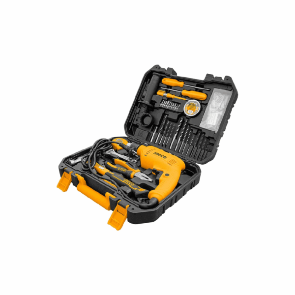 Ingco 115Pcs Tools Set With Impact Drill 680W Hkthp11151