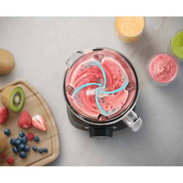 Philips Blender 5000 Series 2L 1200W With 1.5L Plastic Jar, 3 Speed &Amp; Pulse, Problend Plus Technology, Ice Crushing, Chopper &Amp; Mill Attachment Hr3033