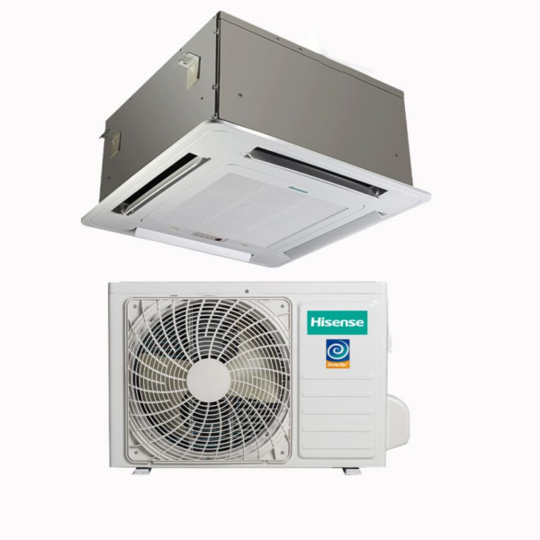 Hisense Cassette Air Conditioner 48000 Btu Air Purifying System, High Head Drain Pump, Auto Changeover, Low Standby Power, Auto Restart Auc-48Ur6Snkc5