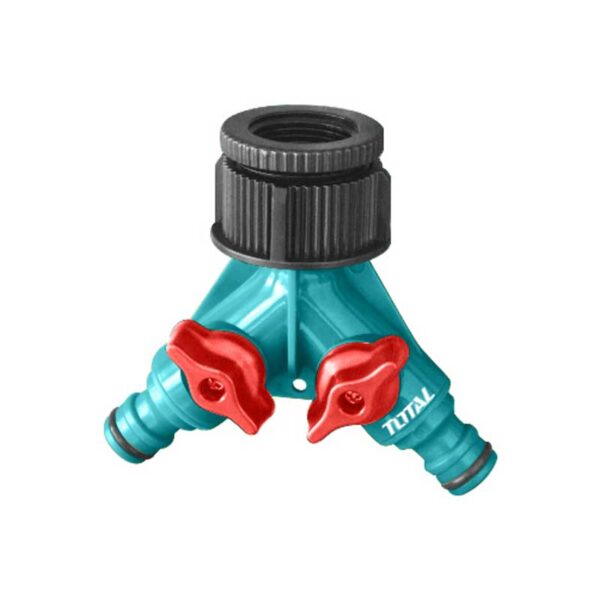 Total Garden Water Hose 2 Way Connector Plastic Thhc1202