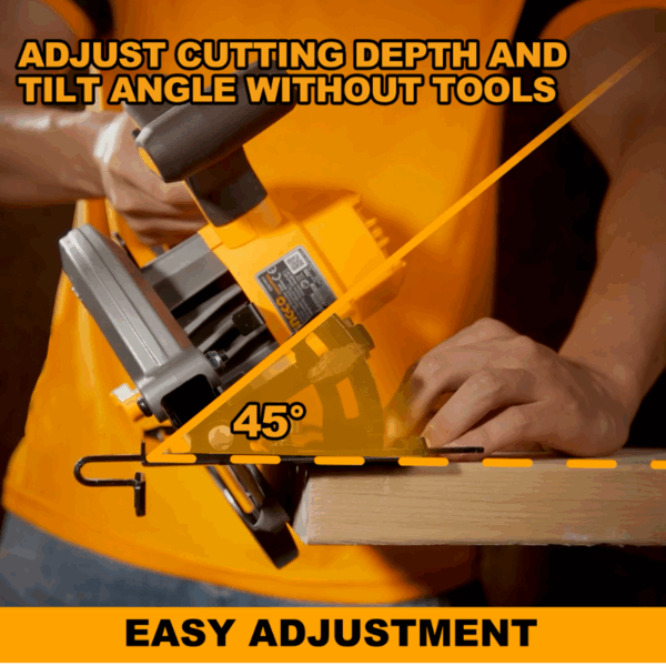 Ingco Cordless Circular Saw 20V With Brushless Motor &Amp; Adjustment Settings Csli18511