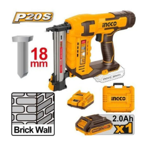 Ingco – Cordless Brick Nailer – Cstli3808