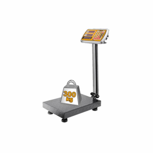 Ingco Rechargeable Digital Platform Scale 300Kg With Led Display, 50G Graduation Hesa33003