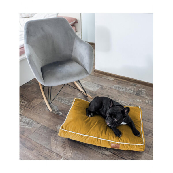 Pv Dog Cushion Bed Medium 90 X 60 X 10Cm Brown &Amp; Blue Yd-Dz01M