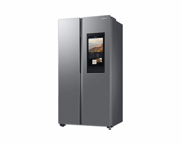 Samsung Refrigerator 635L With Sleek &Amp; Seamless Design, Side By Side, Digital Inverter, Spacemax, Dit, Non-Plumb Dispenser, Auto Ice Maker Mirror Black Rs64R53112A