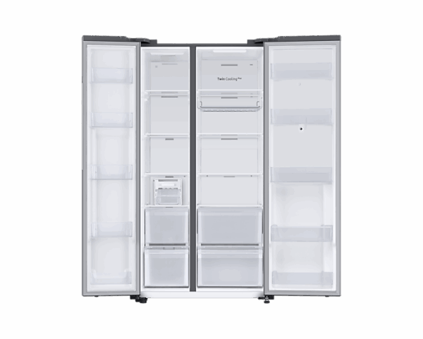 Samsung Refrigerator 635L With Sleek &Amp; Seamless Design, Side By Side, Digital Inverter, Spacemax, Dit, Non-Plumb Dispenser, Auto Ice Maker Mirror Black Rs64R53112A
